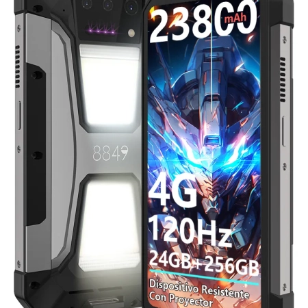 8849 Tank 3 Pro 5G | Smartphone Resistente Con Proyector Integrado | Batería 23800 MAh | 32GB+512GB | Cámara 200MP | IP68 | Pantalla 6.79" 120Hz | Carga 120W | Linterna Camping